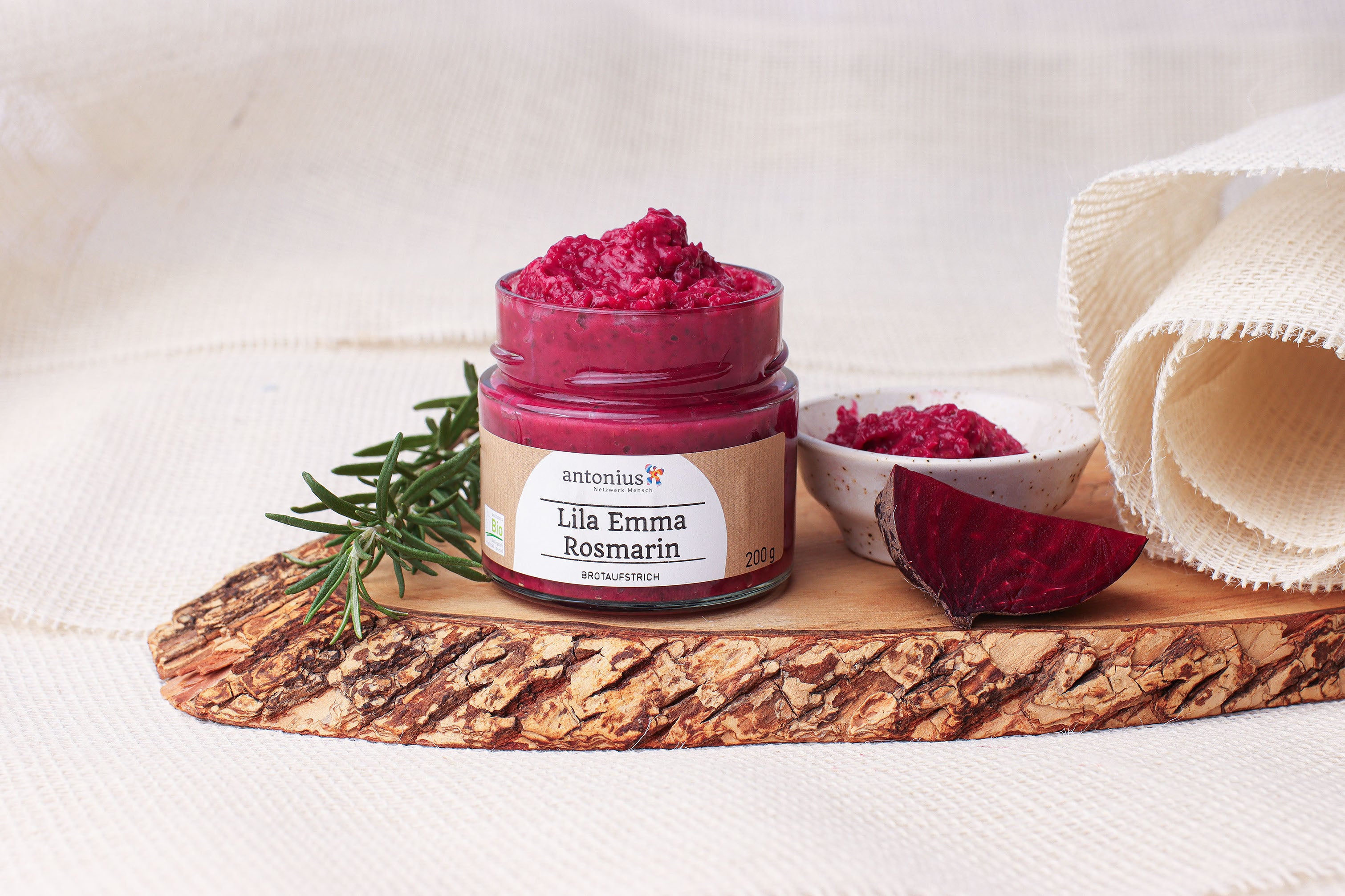 Emmer-Brotaufstrich "Lila Emma Rosmarin"
