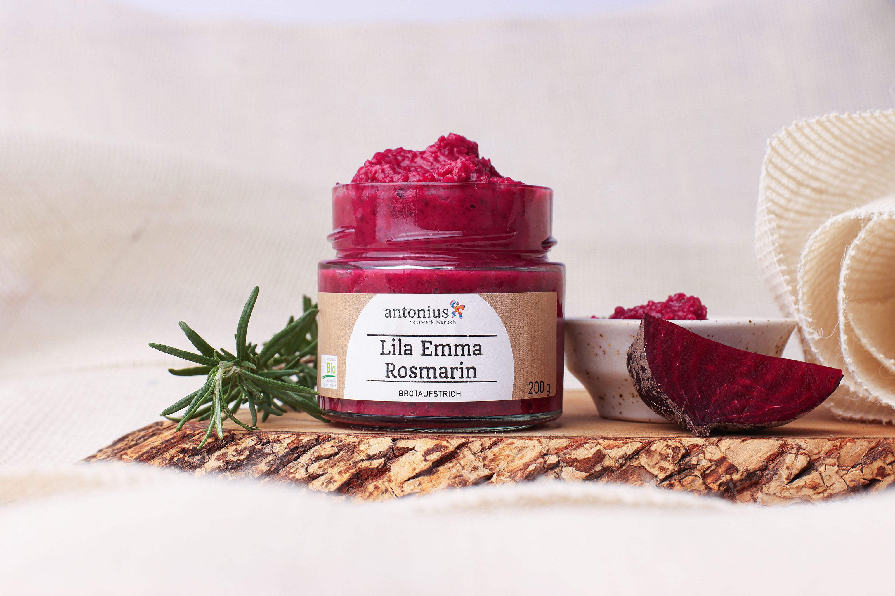 Emmer-Brotaufstrich "Lila Emma Rosmarin"