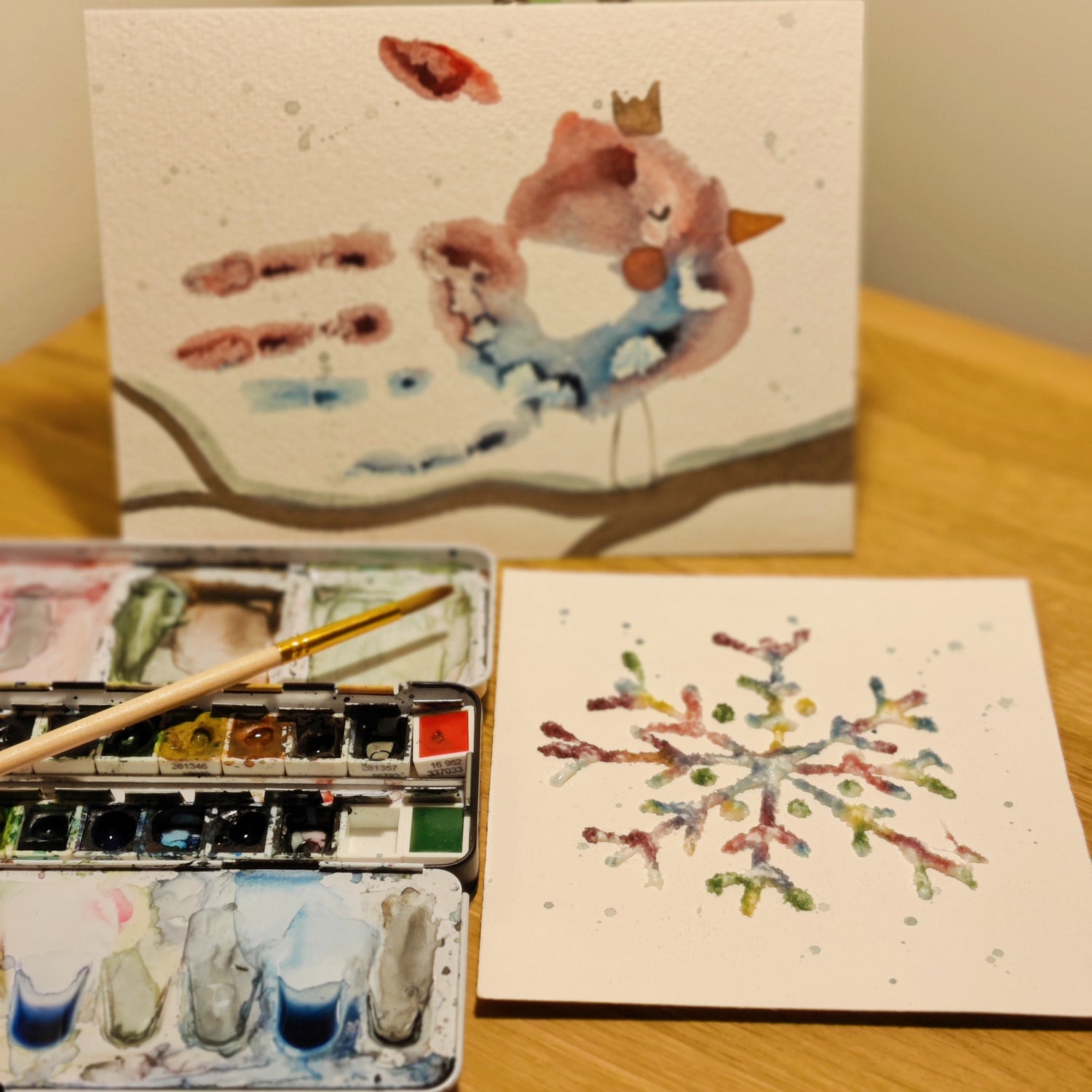 Winter Aquarellmalkurs für Kinder