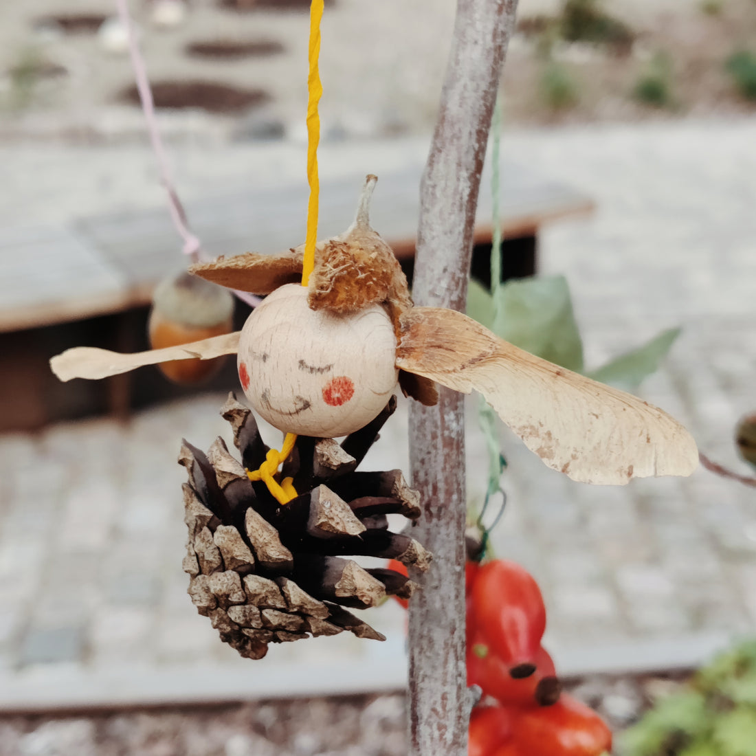 Herbstbasteln mit Naturmaterialien